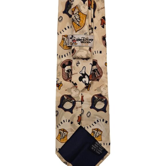 MICKEY MOUSE Disney World Exclusive 2000 Fantasia Silk Neck Tie  Vintage - Picture 4 of 4